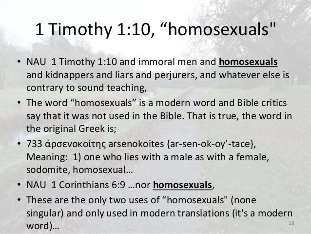 Where in the bible does it talk about homosexuality galleries 421